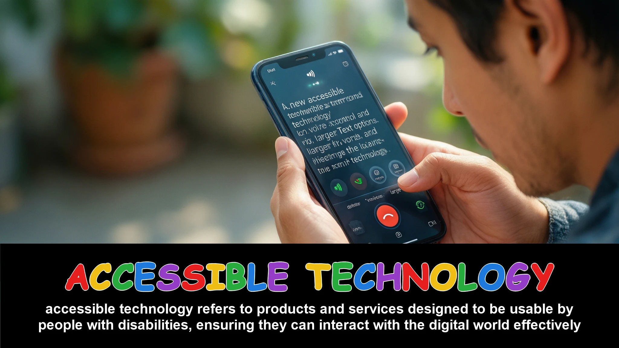 English Illustration for accessible technology